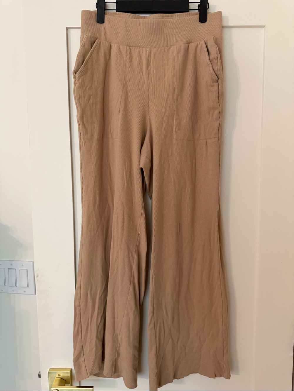 Pact Easy Rib Wide-Leg Pants